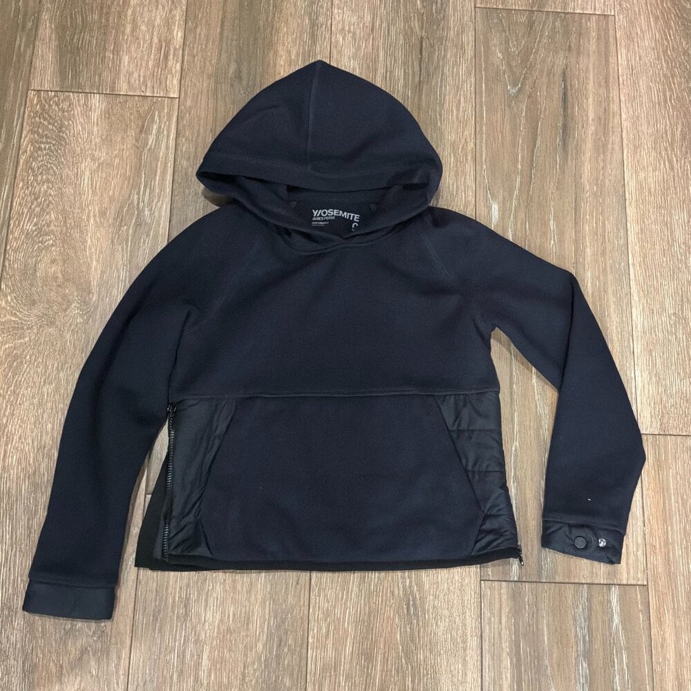 James Perse Y/osemite zip side navy women's heavyweight lux hoodie size 0 (XS)
